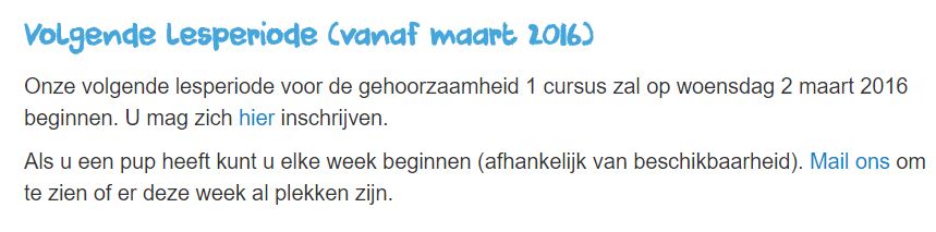 2016 03 Class schedule NL